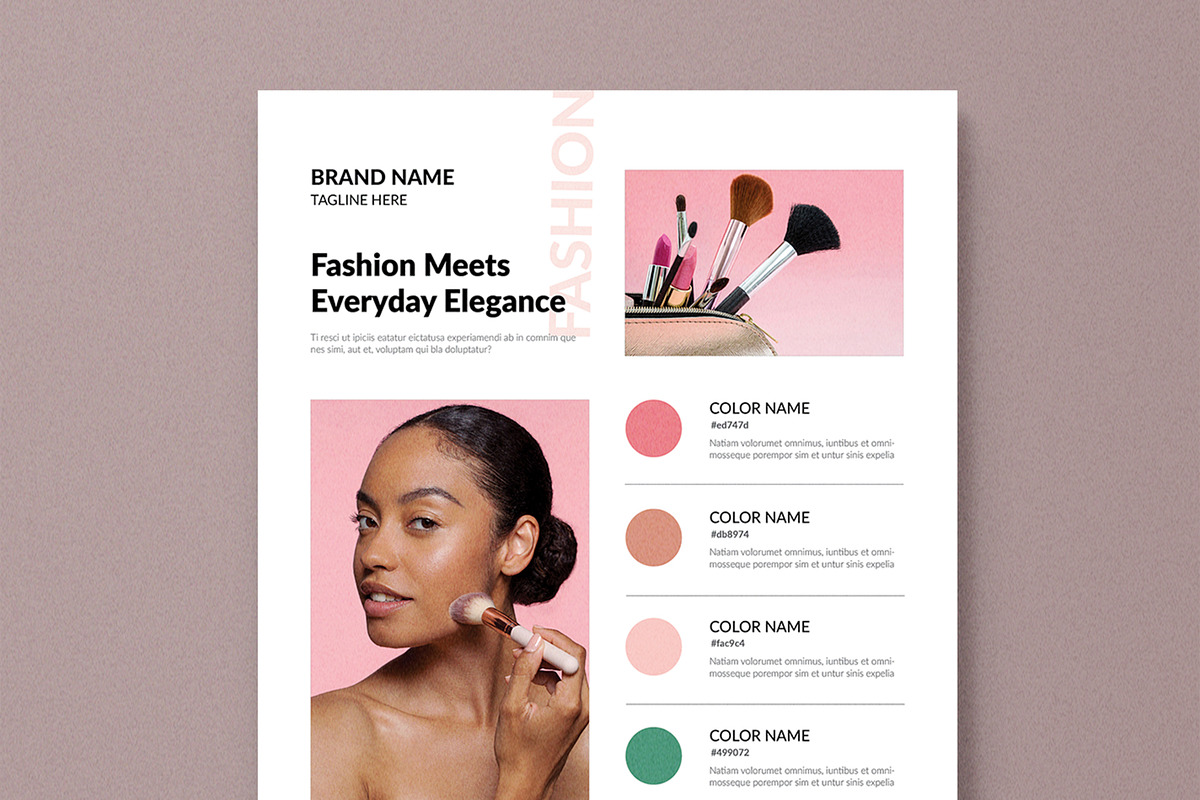 Fashion Catalog Template, a Flyer Template by MightyDesign (Photo 2 of 8)