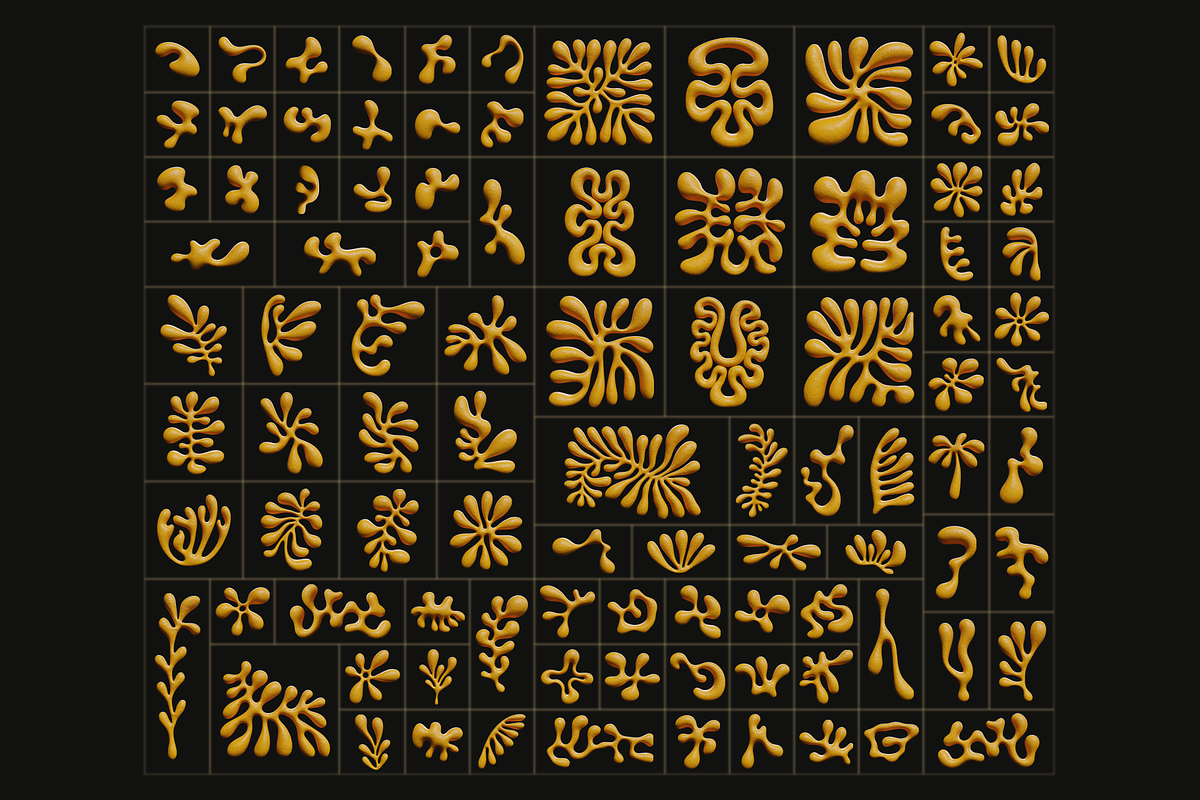 3D Floral Shapes - 95 Shapes, a Graphic by Dirtybarn (Photo 25 of 26)