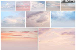 Pastel Sky Overlays