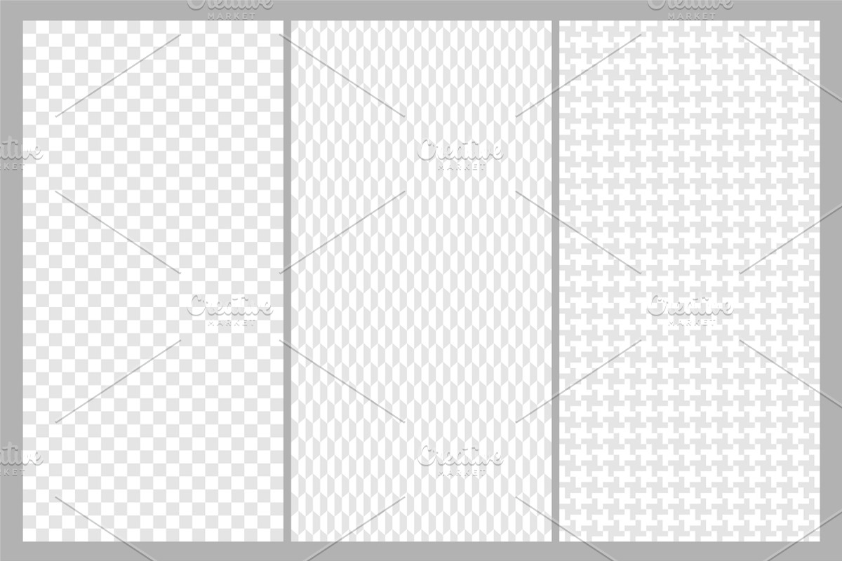 Gray set of seamless fabric patterns, a Pattern Graphic by ExpressShop (Photo 6 of 9)