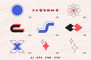 99 abstract vector shapes, an Object Graphic by Valeria Soloveva (Thumbnail 5 of 5)