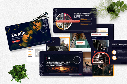 Zwalio - Movie Maker Googleslide, a Presentation Template by Dhabee