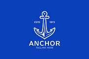 Anchor Logo Marine Nautical Harbor, a Branding & Logo Template by Signatoro (Thumbnail 2 of 3)