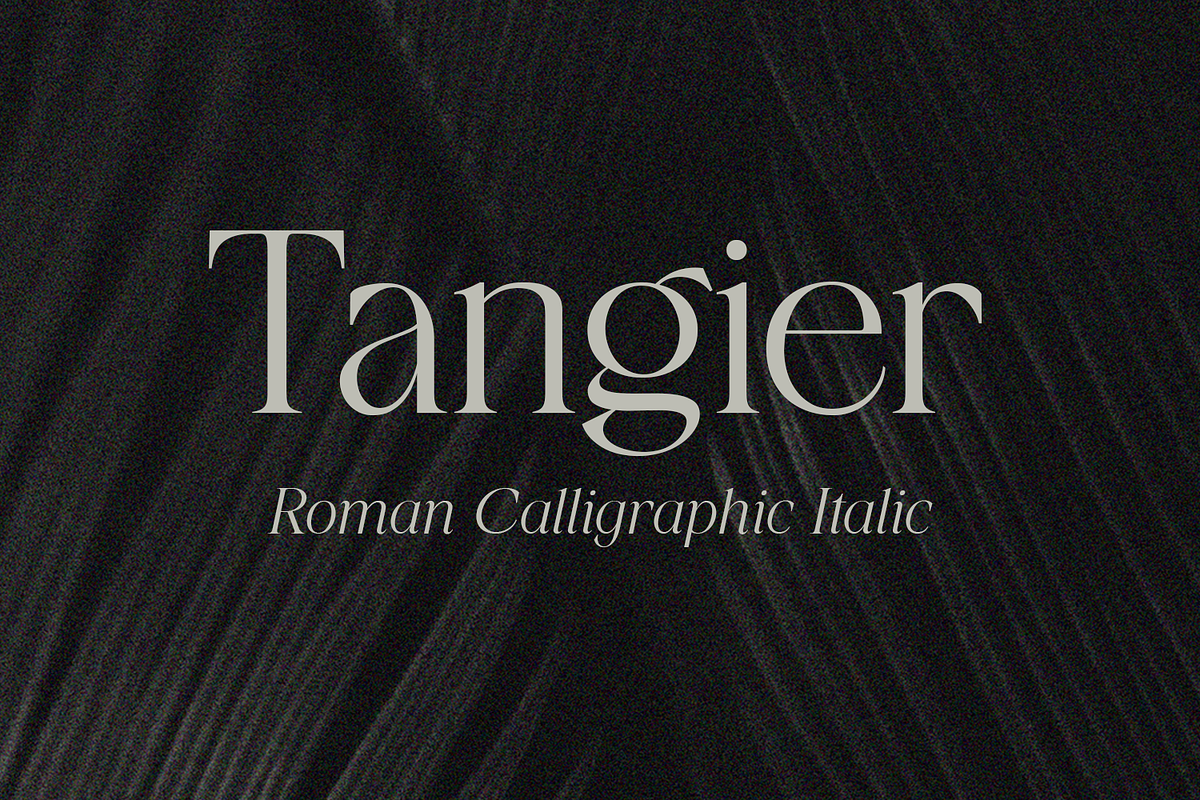 Tangier - Classy Modern Serif, a Serif Font by Viswell (Photo 1 of 12)