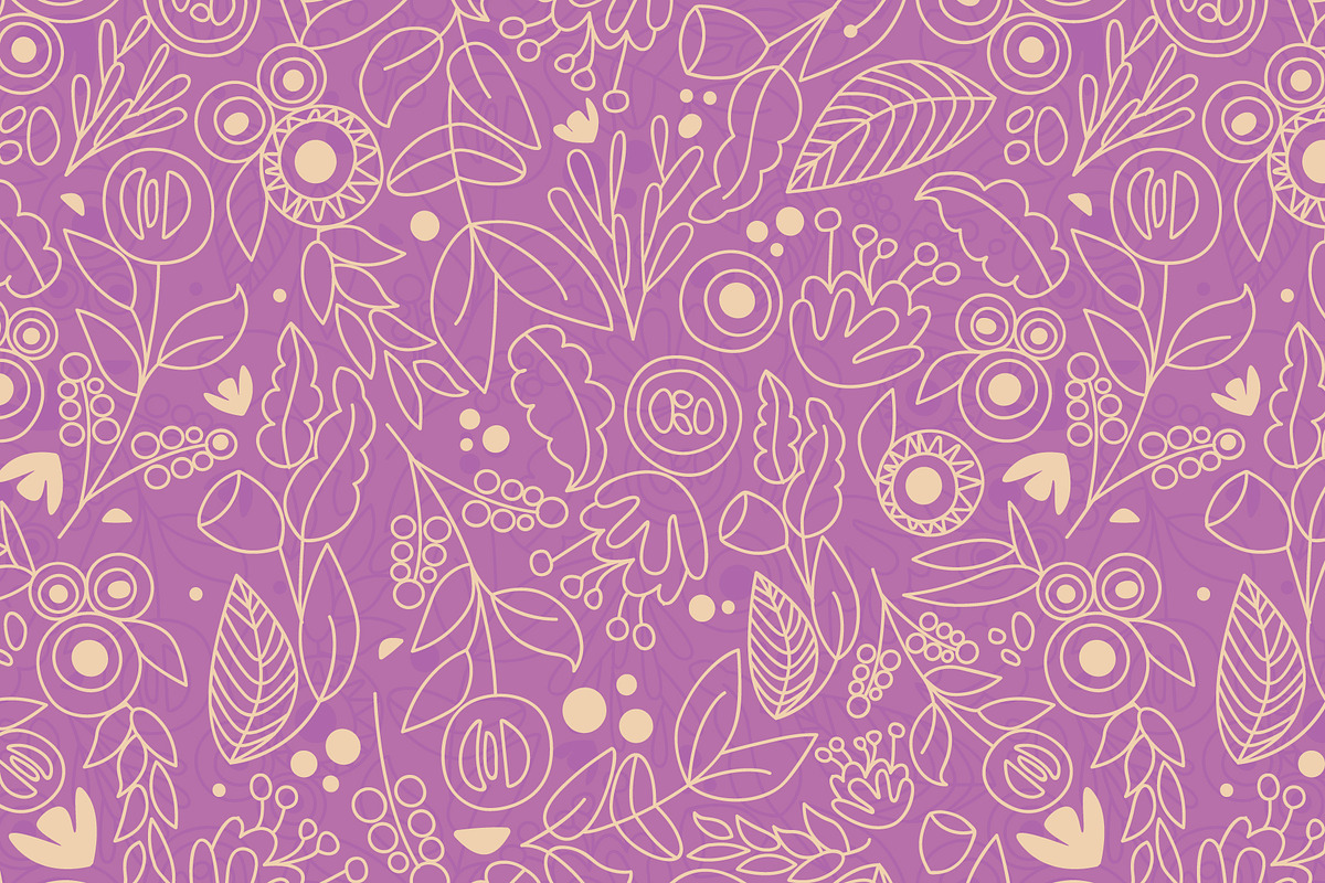 Playful Little Flowers patterns, a Pattern Graphic by Anny Cecilia Walter (Photo 2 of 3)