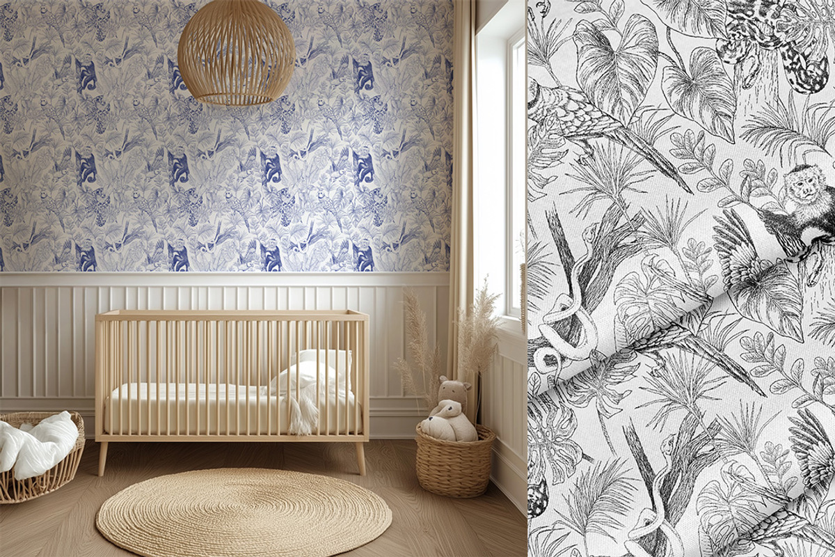 Jungle Toile de Jouy Pattern, a Pattern Graphic by Stylus & Bloom (Photo 7 of 8)