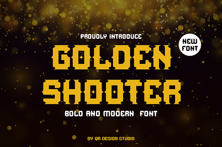 Golden Shooter - Condensed & Artdeco, a Serif Font by QR Design Studio