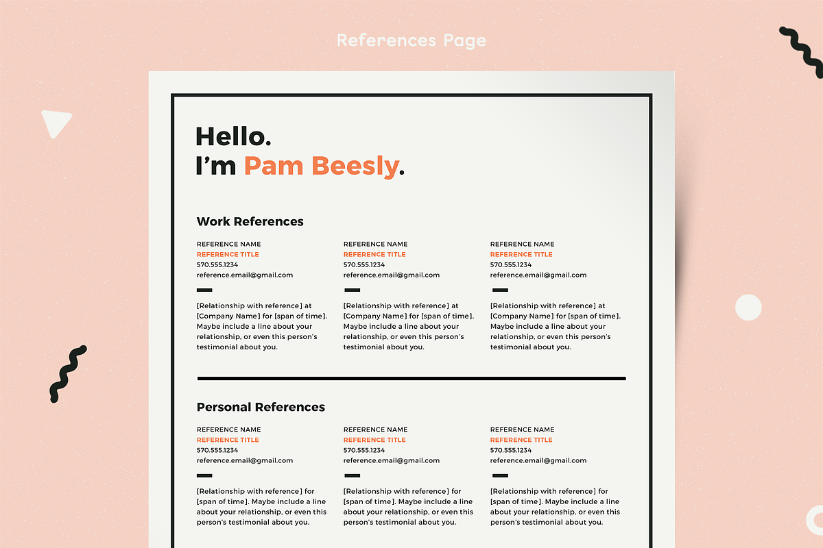 2 Page Resume Template / CV Template, a Resume Template by More Profesh (Photo 4 of 9)