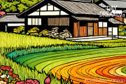 Vibrant Mountain, a Decorative Illustration by yahu88studio (Thumbnail 2 of 3)
