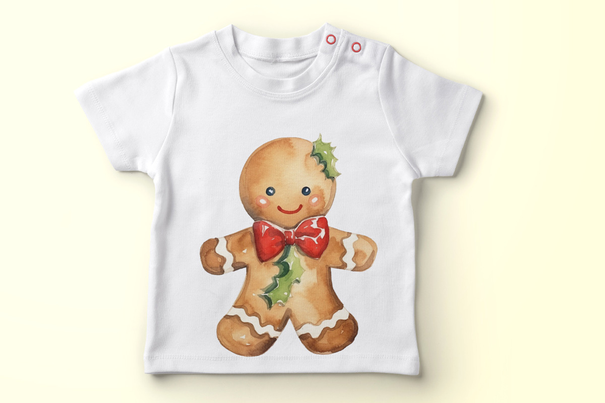 Gingerbread Cookies Clipart Xmas, a Seasonal Illustration by vivastarkids (Photo 3 of 4)