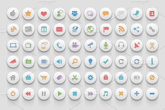 Social Media And Communication Icons