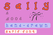 Sally, a handmade serif displayfont, a Serif Font by Eryn Rose Design (Thumbnail 2 of 10)
