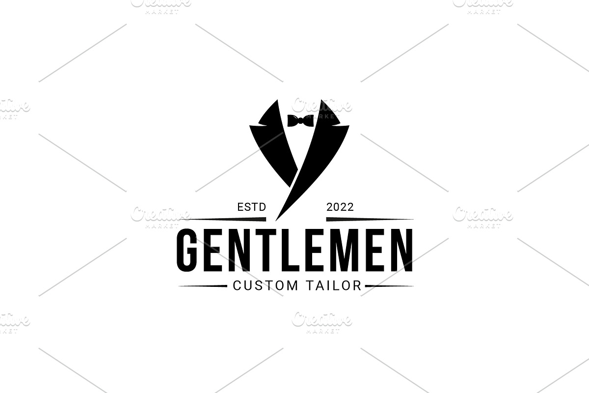 Vintage Tailor Suit Badge Bundle, a Branding & Logo Template by Dyn Studio (Photo 4 of 6)