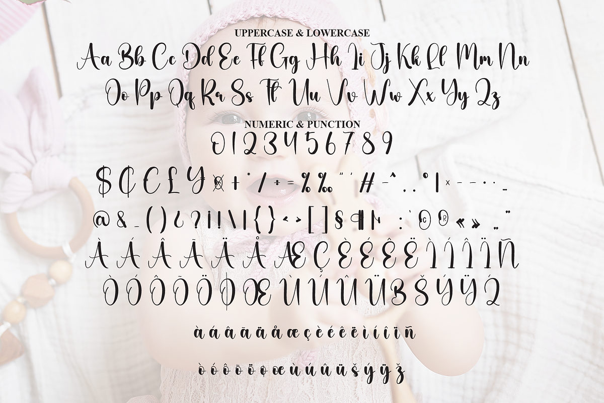 Baby Sweety | Script Font, a Handwritten Font by Scratchones (Photo 7 of 8)