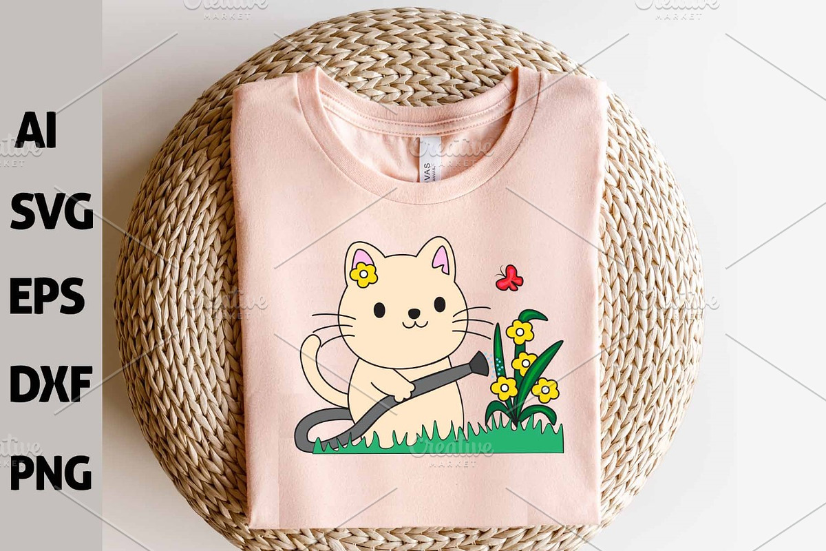Funny Household Kawaii Cat Clipart, an Animal Illustration by ARTify Illustrations (Photo 4 of 9)
