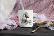 Halloween Mug Mockup Coffee Cup fall, a Cups & Container Mockup by PawMockups (Thumbnail 5 of 10)