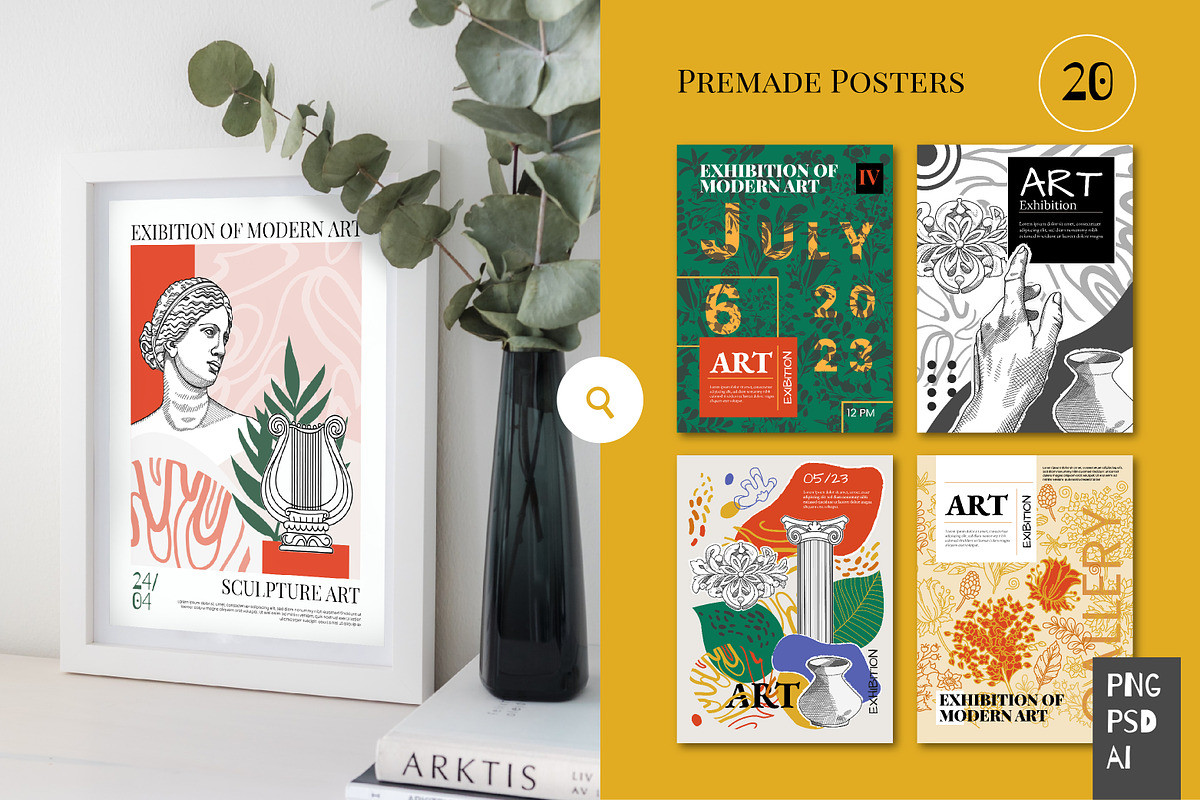 Art of Sculpture. Nostalgia Posters, an Object Graphic by ChristinaDesigns (Photo 2 of 9)