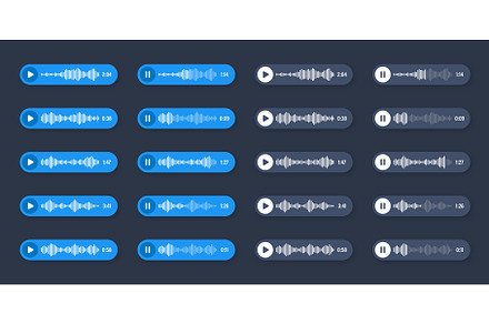 Voice, audio message, speech bubble, an Illustration by 32pixels