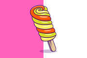 Twister Ice Cream Cartoon, a Food Illustration by Artstorystudio (Thumbnail 2 of 3)
