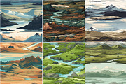 Iceland - Artful Seamless Patterns, a Pattern Graphic by Pixel Perfect Patterns (Thumbnail 9 of 9)