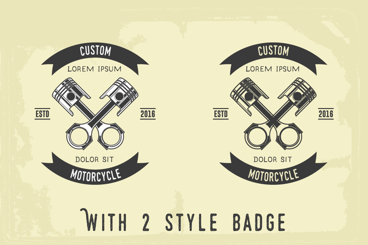 Vintage Motorcycle Badge Vol. 01, a Branding & Logo Template by Dikas Studio (Photo 2 of 5)