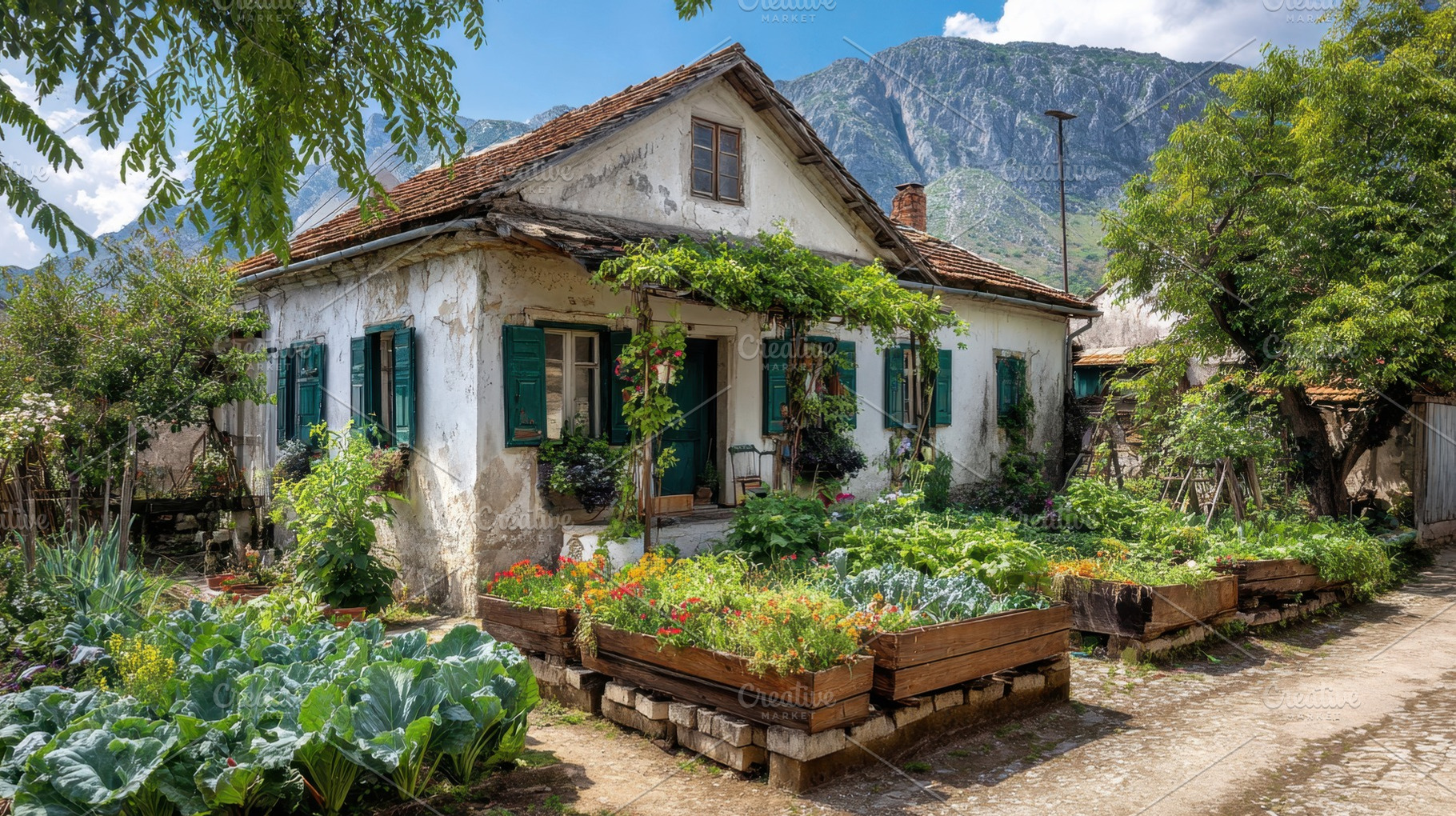 Charming house with garden view, a Photo by Beautiful things