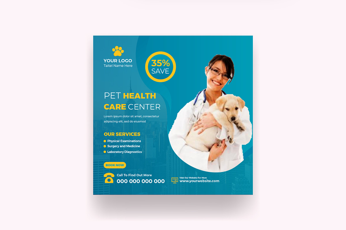 Christmas Pet Sale Social Media Post, a Social Media Template by Mk_Studio (Photo 3 of 7)