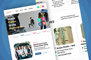 Ganjar Creative Studio Portfolio Lan, a Landing Page Template by productype1 (Thumbnail 5 of 5)
