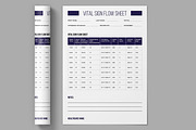 Vital Sign Flow Sheet Layout, a Stationery Template by ContestDesign (Thumbnail 2 of 2)