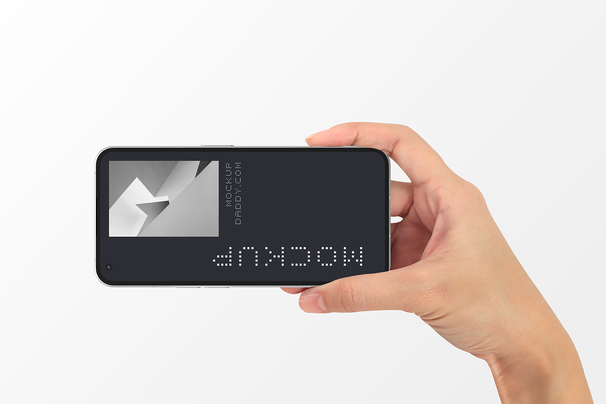 Nothing Phone 1 Mockup, an Android Mockup by Mockupdaddy (Photo 24 of 29)