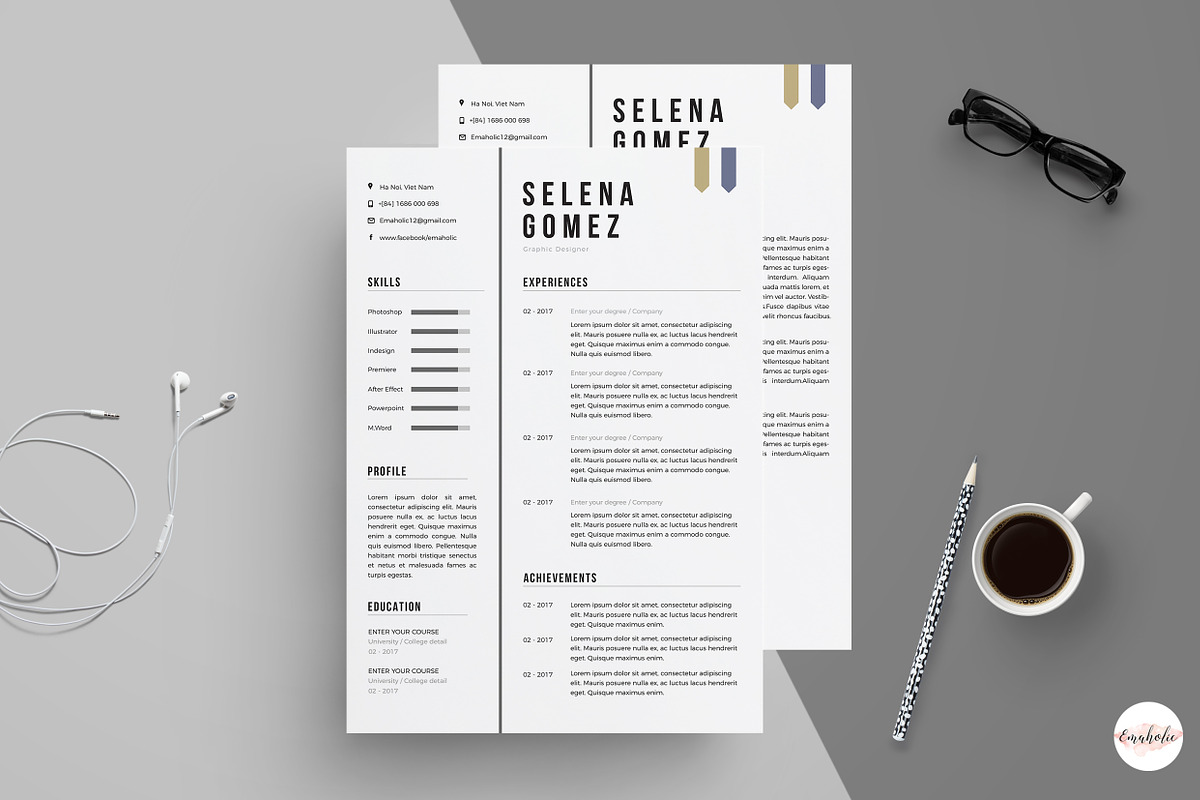 Professional Cv Template, a Resume Template by Emaholic Template (Photo 2 of 5)