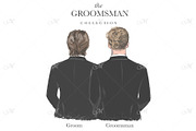 Groom & Groomsmen Art Bundle, an Illustration by Maddy's Art & Mockups (Thumbnail 6 of 8)