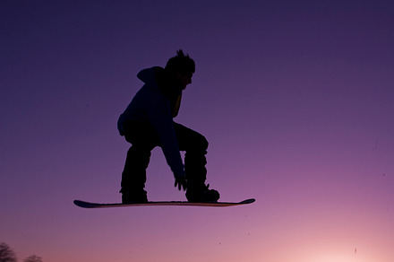 Snowboarder in flight containing snowboarder, people, and sport preview 6
