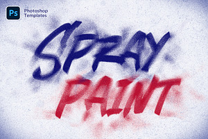 Spray Text Effects – 6 PSD, a Layer Style Add-On by Andrew Skoch Design