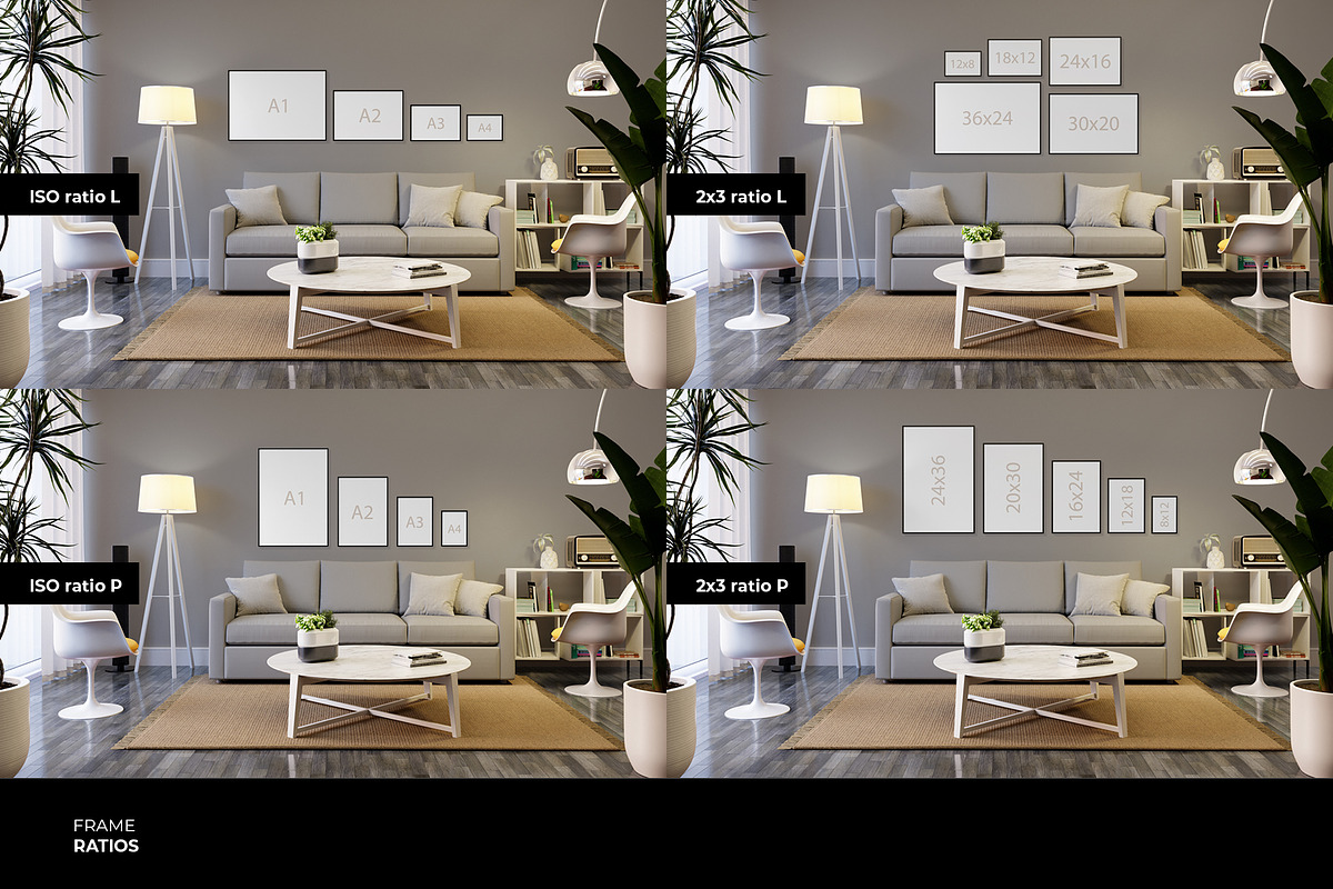 Wall Frame Mock-up, a Household Mockup by Colatudo Store (Photo 6 of 12)