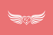 Angel Wings with Initial For Couple, a Branding & Logo Template by Atlantis X Nurman Arbai (Thumbnail 2 of 2)