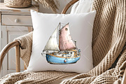 Whimsical Cold Summer Beach Clipart, an Illustration by OK Design (Thumbnail 6 of 6)
