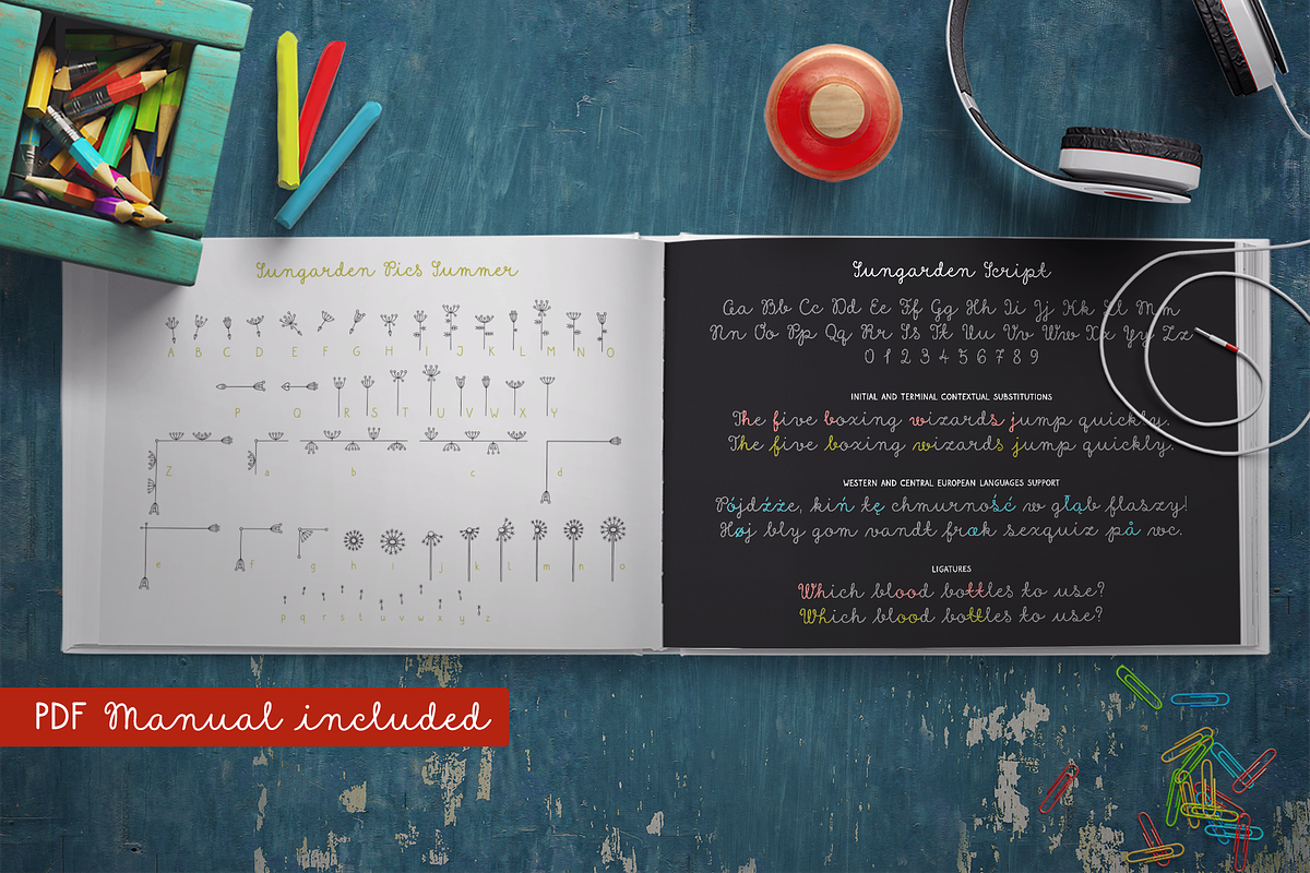 SUNGARDEN Complete Pack, a Symbol Font by Juraj Chrastina (Photo 9 of 12)