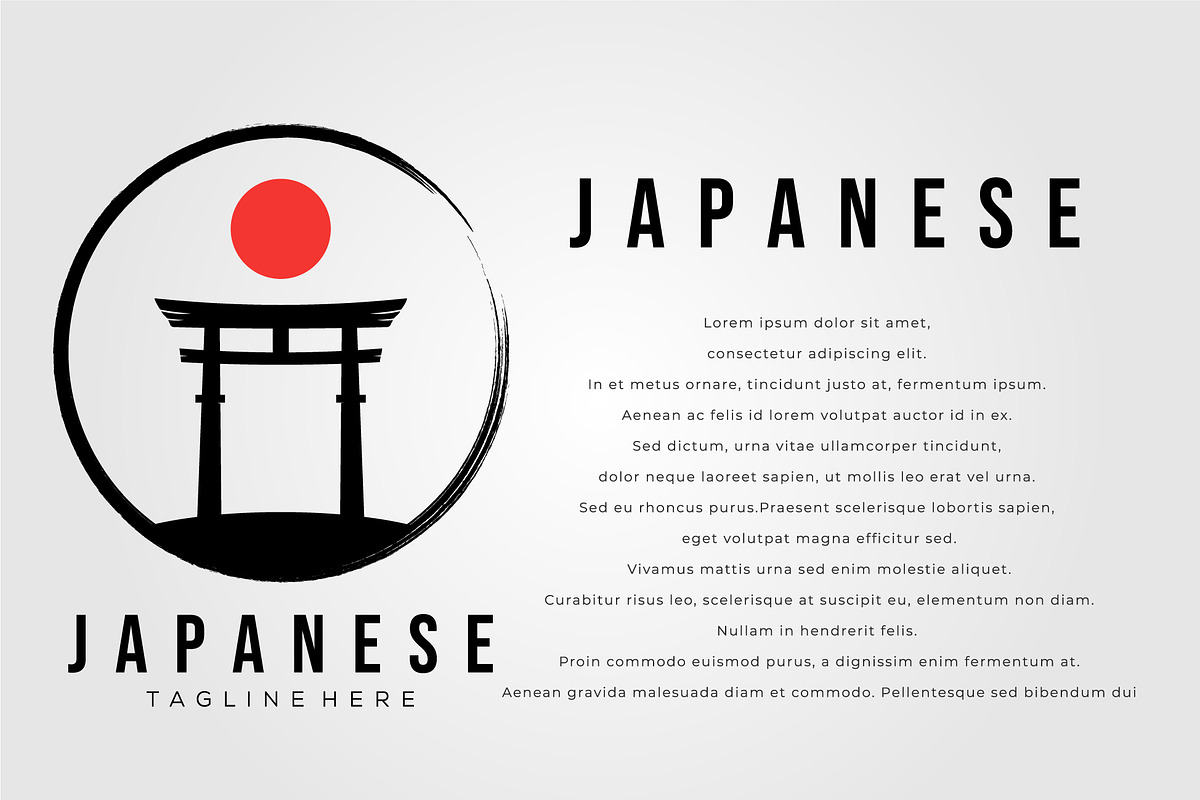 torii japanese zen logo vector, an Object Graphic by Rizkaarishandy_shop (Photo 2 of 4)