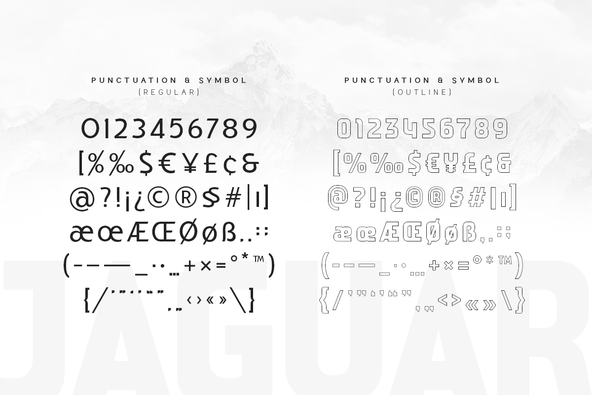Jaguar - Sports Futuristic Tech Font, a Sans Serif Font by Hamz Studio (Photo 3 of 16)