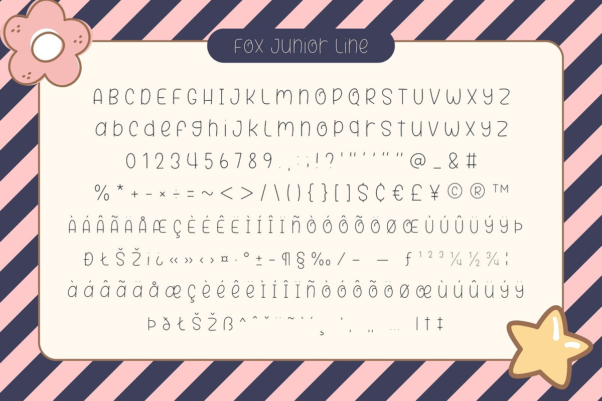 Fox Junior 6 Font Styles, a Symbol Font by Fox7 By Rattana (Photo 10 of 14)