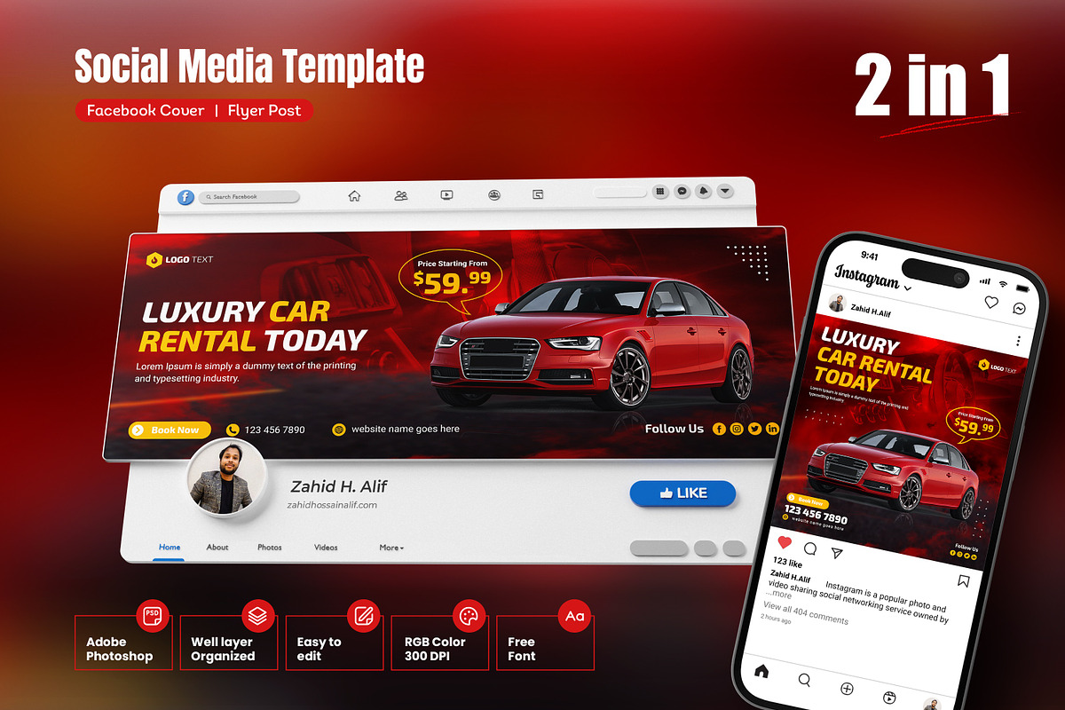 Social Media FB Cover and Flyer Post, a Social Media Template by zahidhossainalif (Photo 1 of 4)