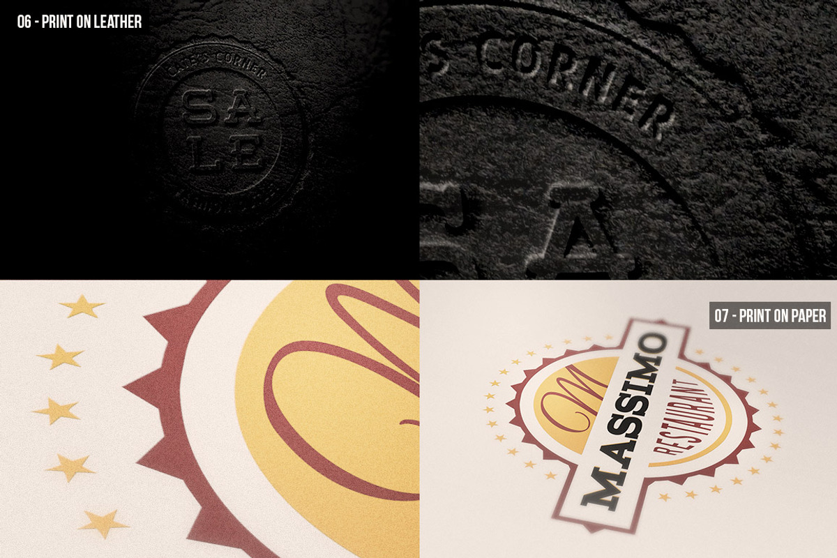 7 Photorealistic Logo Mock-Ups, a Product Mockup by Cruzine (Photo 4 of 5)