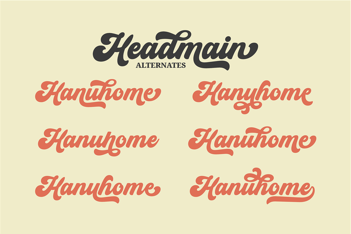 Headmain, a Script Font by ahweproject (Photo 12 of 13)