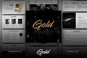 Gold PowerPoint Template, a Presentation Template by iHemalaya (Thumbnail 1 of 7)