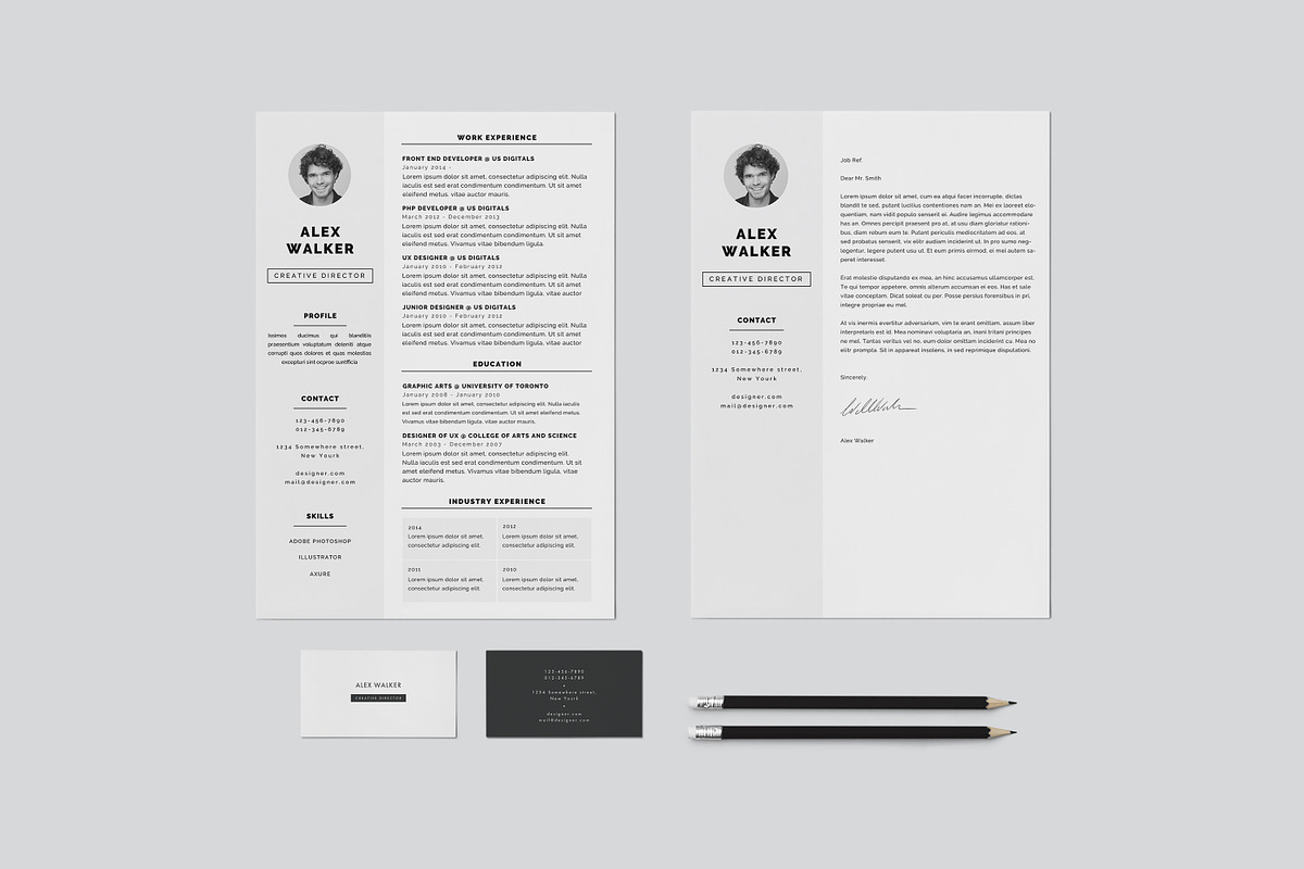 Resume / CV - Walker, a Resume Template by 3Angle (Photo 2 of 6)