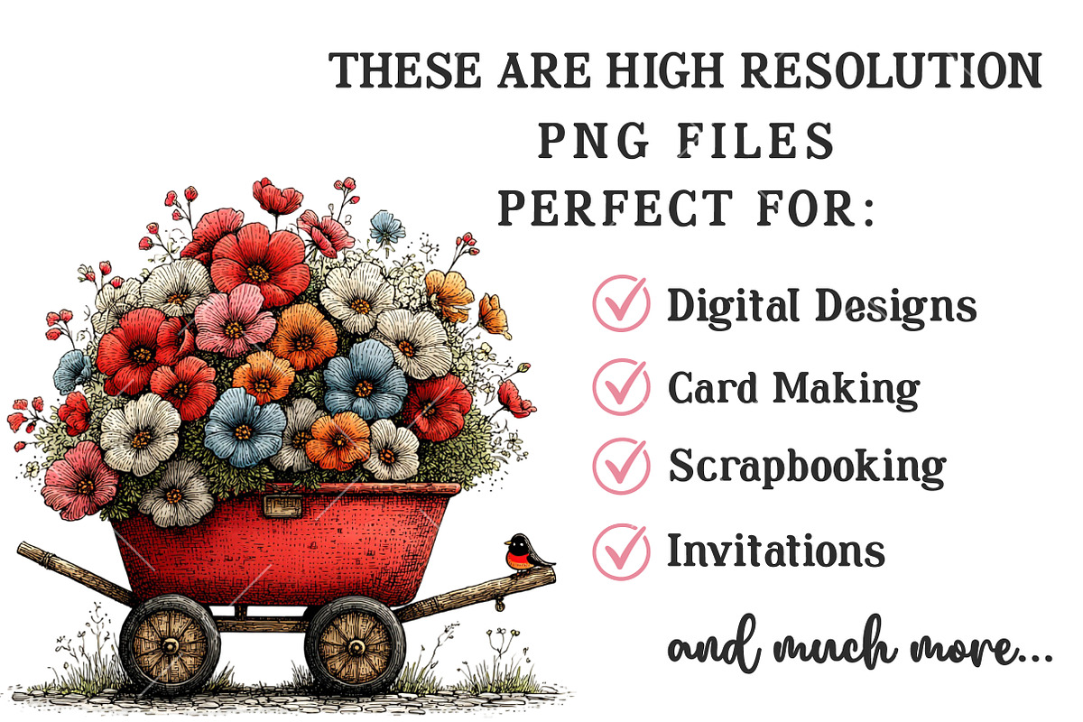 Whimsical Spring Clipart Bundle, a Seasonal Illustration by OK Design (Photo 4 of 6)