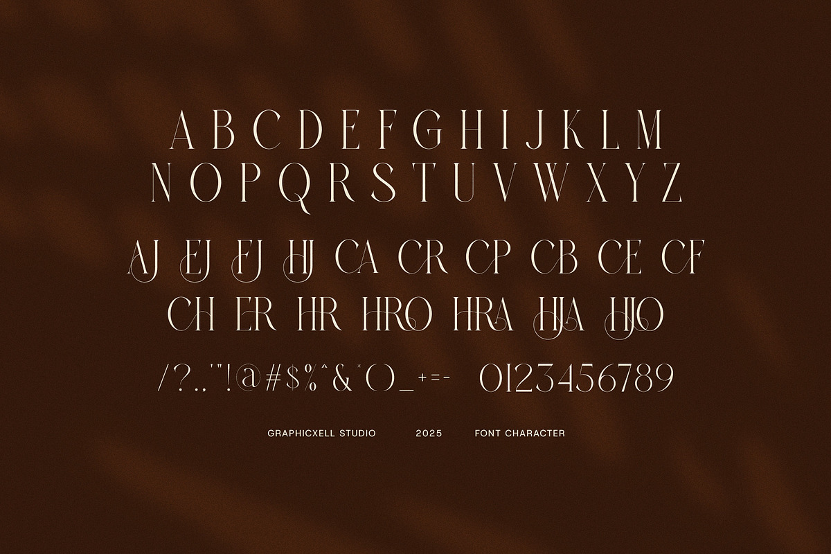 Erhjan Elegant Serif Font, a Serif Font by Graphicxell (Photo 8 of 8)