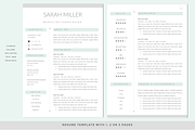 Resume CV Template & Cover Letter, a Resume Template by PAPPERMINT RESUME STUDIO (Thumbnail 2 of 6)