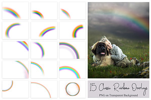 45 Rainbow PS Overlays